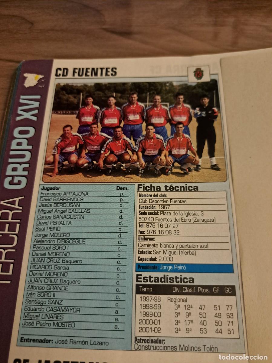 Coleccionismo deportivo: Foto plantilla y jugadores Don Bal&oacute;n 2002-03. CD Fuentes