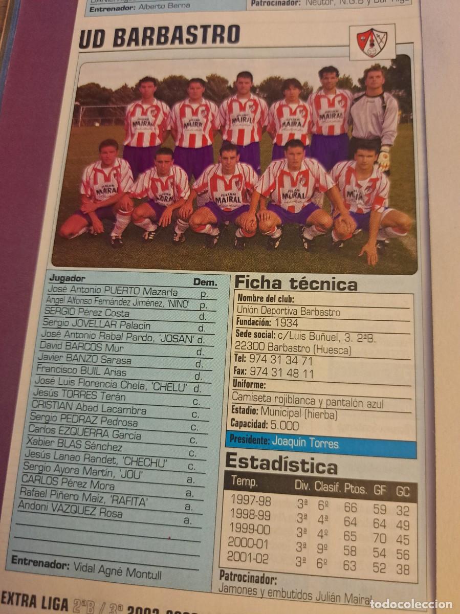 Sammelleidenschaft Sport: Foto plantilla y jugadores Don Bal&oacute;n 2002-03. UD Barbastro