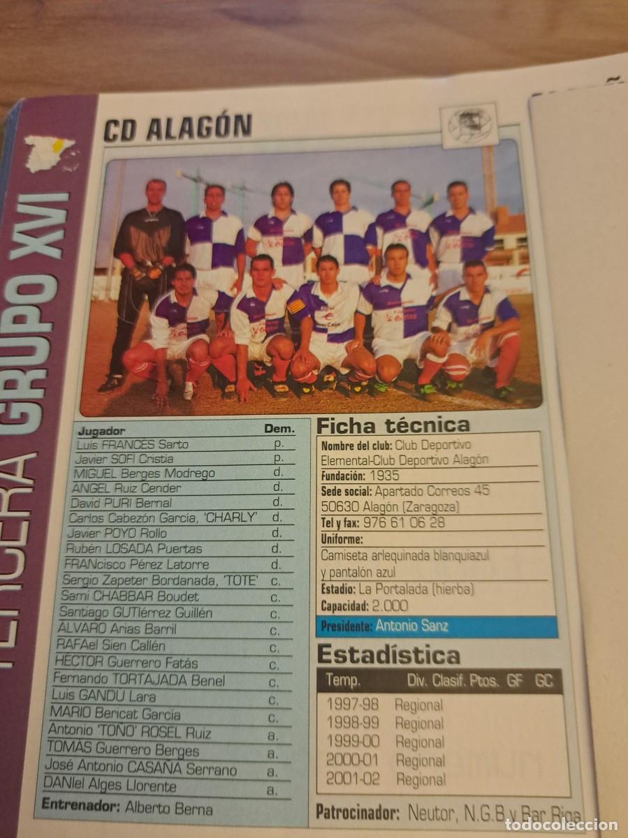 Sammelleidenschaft Sport: Foto plantilla y jugadores Don Bal&oacute;n 2002-03. CD Alagon