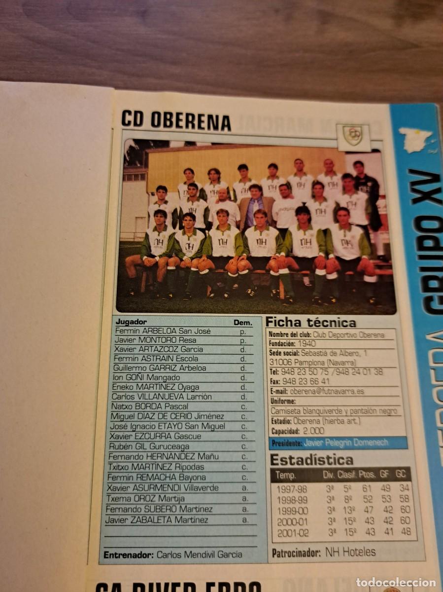 Coleccionismo deportivo: Foto plantilla y jugadores Don Bal&oacute;n 2002-03. CD Oberena