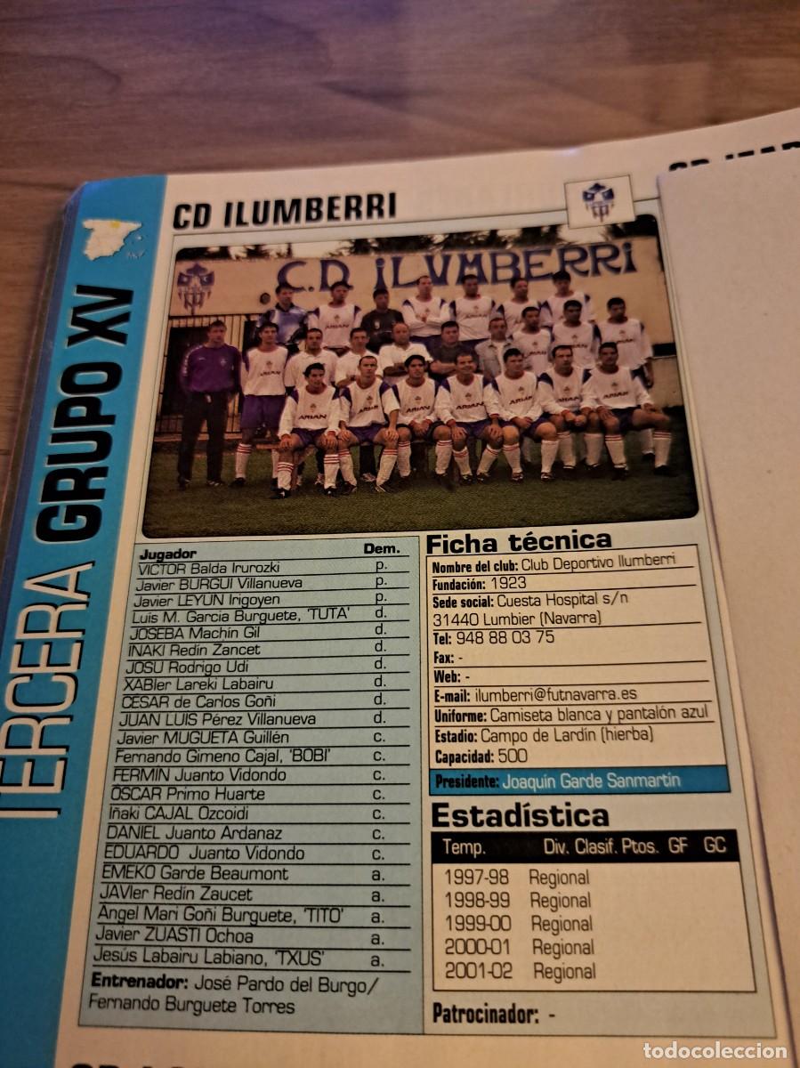 Coleccionismo deportivo: Foto plantilla y jugadores Don Bal&oacute;n 2002-03. CD Ilumberri