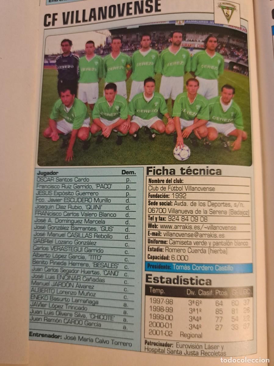 Coleccionismo deportivo: Foto plantilla y jugadores Don Bal&oacute;n 2002-03. CF Villanovense