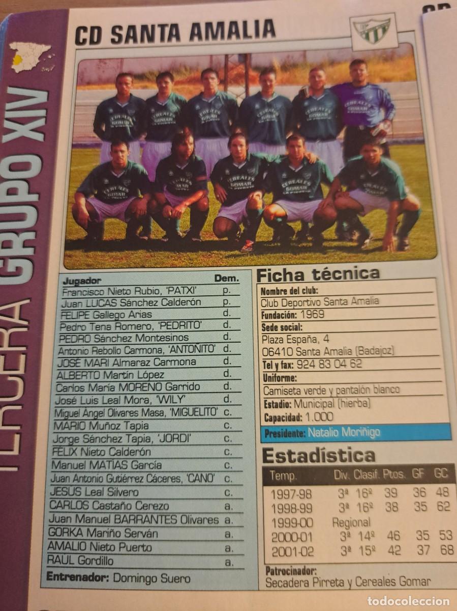 Coleccionismo deportivo: Foto plantilla y jugadores Don Bal&oacute;n 2002-03. CD Santa Amalia
