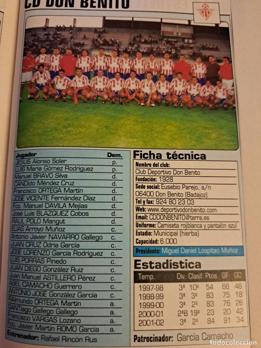 Coleccionismo deportivo: Foto plantilla y jugadores Don Bal&oacute;n 2002-03. CD Don Benito
