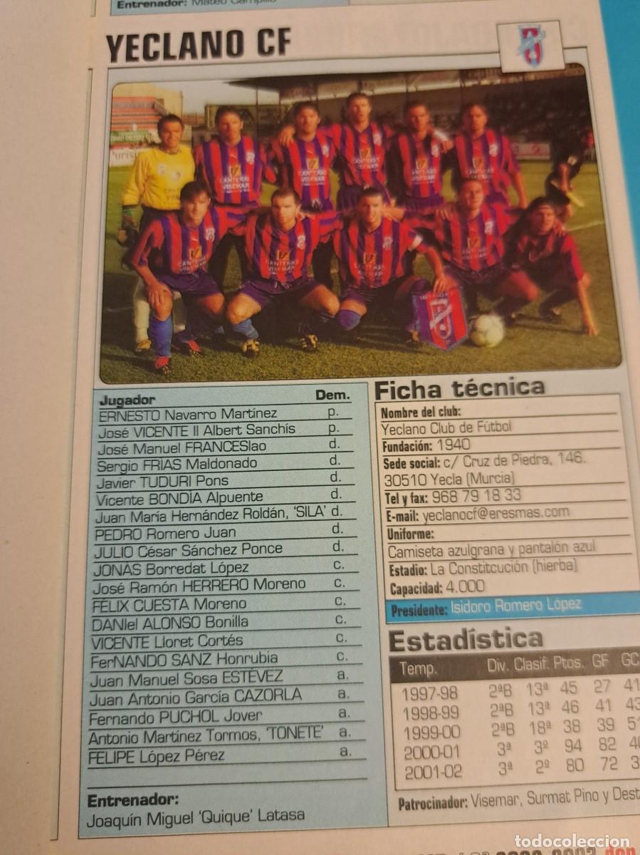 Coleccionismo deportivo: Foto plantilla y jugadores Don Bal&oacute;n 2002-03. Yeclano CF