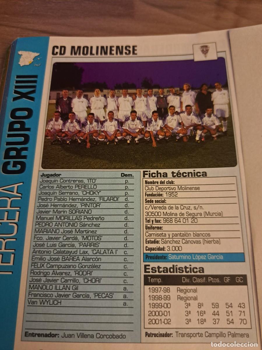 Coleccionismo deportivo: Foto plantilla y jugadores Don Bal&oacute;n 2002-03. CF Molinense