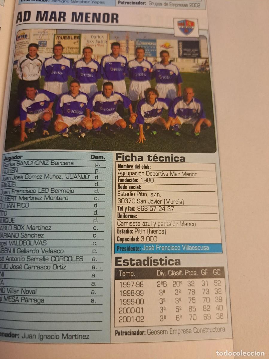 Coleccionismo deportivo: Foto plantilla y jugadores Don Bal&oacute;n 2002-03. AD Mar Menor