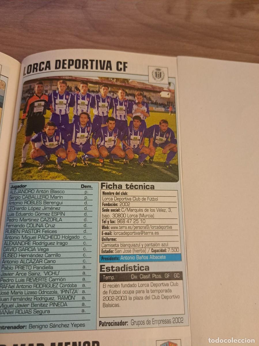 Coleccionismo deportivo: Foto plantilla y jugadores Don Bal&oacute;n 2002-03. Lorca Deportiva CF