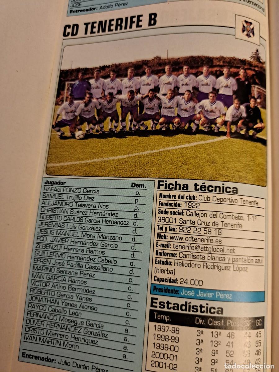 Coleccionismo deportivo: Foto plantilla y jugadores Don Bal&oacute;n 2002-03. CD Tenerife B