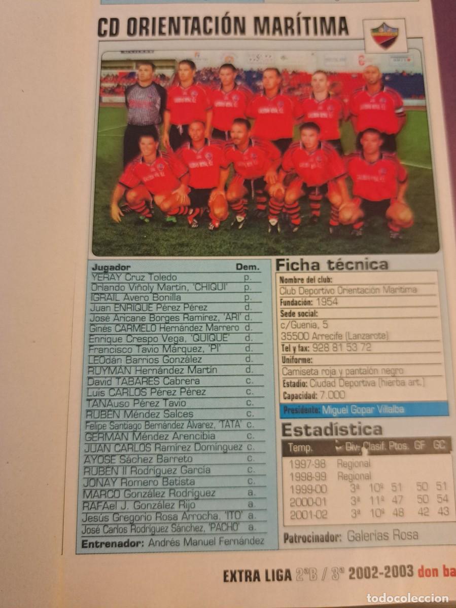 Coleccionismo deportivo: Foto plantilla y jugadores Don Bal&oacute;n 2002-03. CD Orientaci&oacute;n Mar&iacute;tima