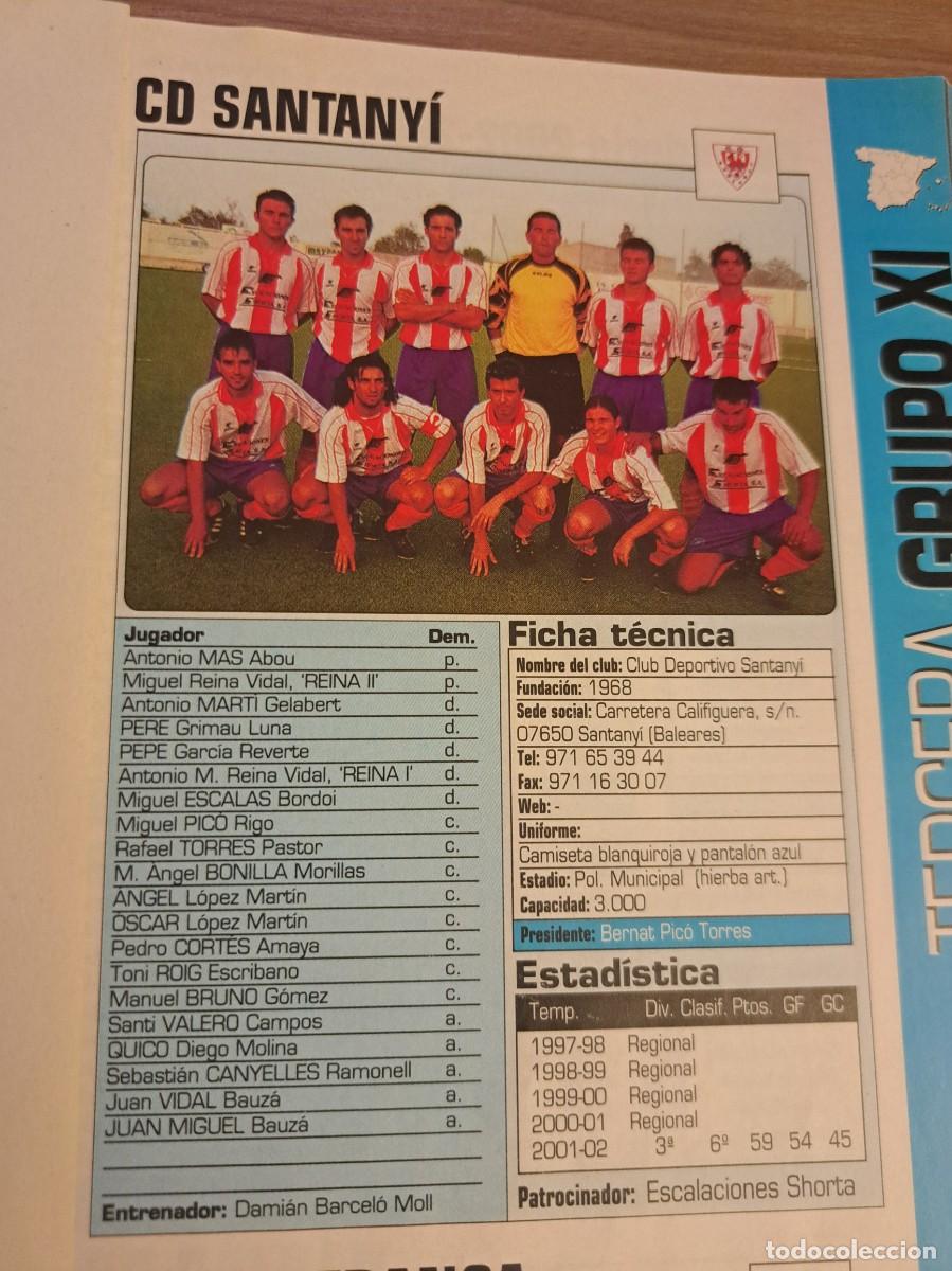 Coleccionismo deportivo: Foto plantilla y jugadores Don Bal&oacute;n 2002-03. CD Santany&iacute;