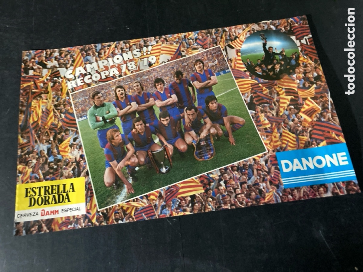 Coleccionismo deportivo: Poster fc Barcelona recopa 78/79 campions
