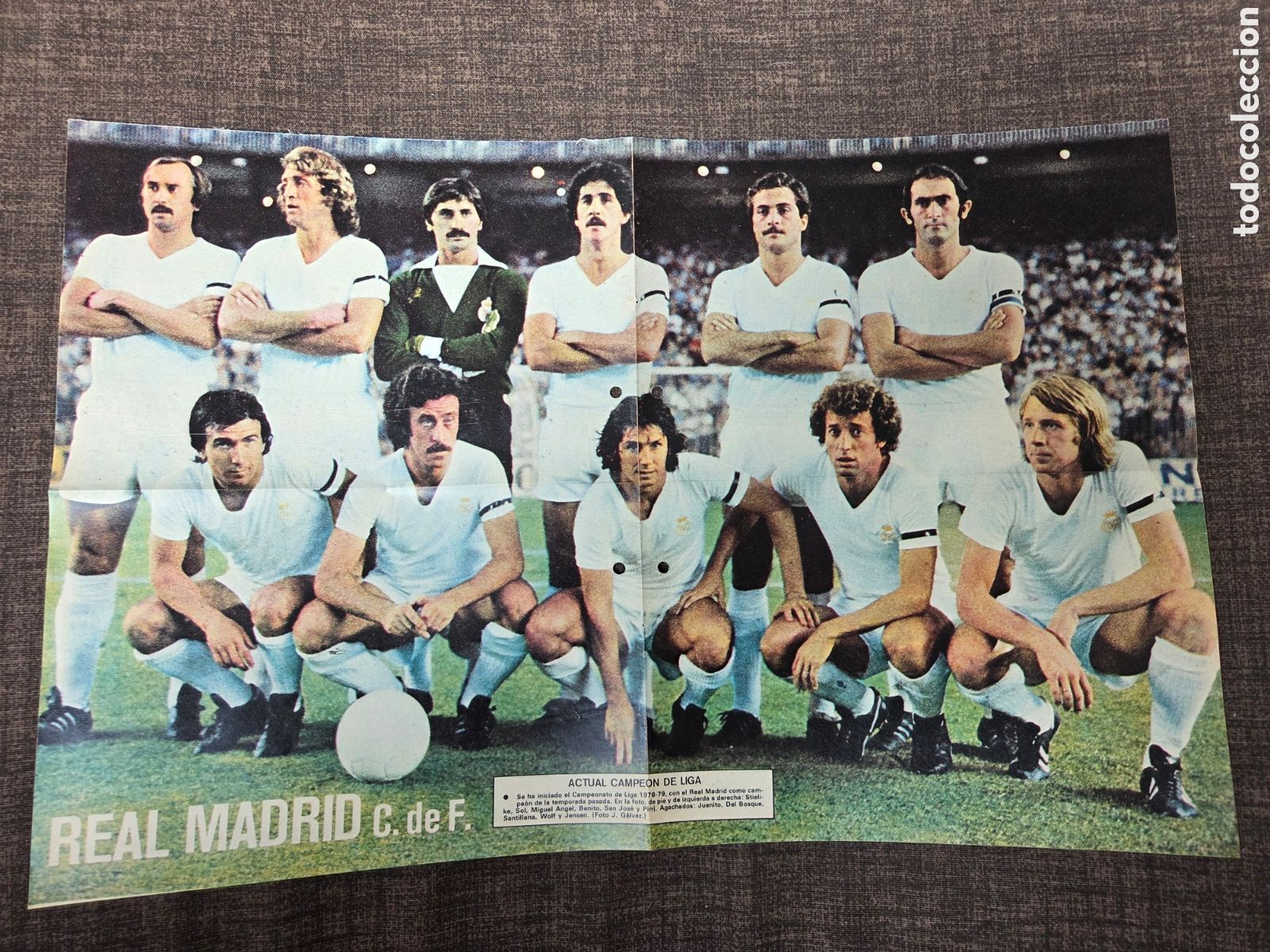Sports collectibles: POSTER REAL MADRID TEMPORADA 1978-79