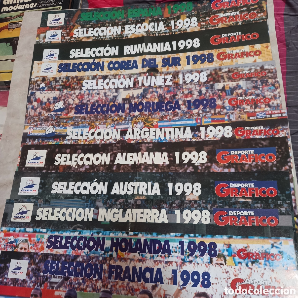 Coleccionismo deportivo: MUNDIAL DE FUTBOL FRANCE FRANCIA 1998 98 SELECCION HOLANDA INGLATERRA AUSTRIA ALEMANIA ARGENTINA ETC