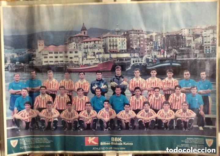 Colecionismo desportivo: Poster Bbk del Athletic Club - Temporada 1993 - 1994