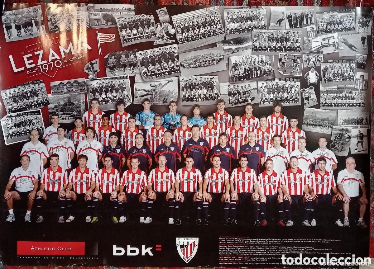 Colecionismo desportivo: ANTIGUO CARTEL POSTER ATHLETIC CLUB. TEMPORADA 2010-2011. PUBLICIDAD BBK. LEZAMA