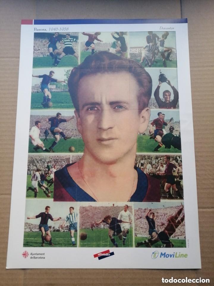 Sports collectibles: POSTER BASORA, 1946-1958. F&Uacute;TBOL CLUB BARCELONA. MEDIDAS 32*46CM