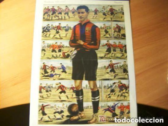 Sports collectibles: ALC&Aacute;NTARA, 1911-1927. POSTER F&Uacute;TBOL CLUB BARCELONA. MEDIDAS 32*46CM