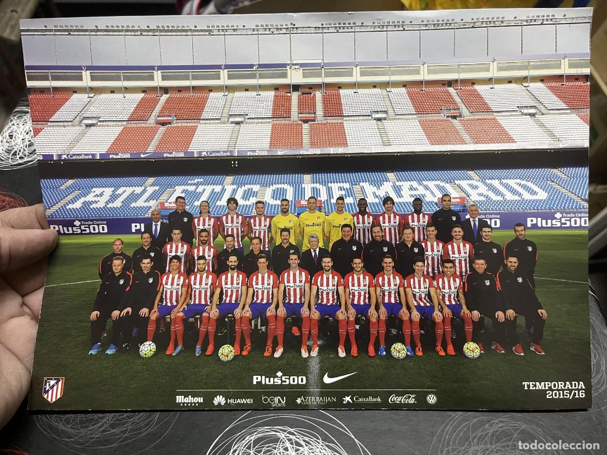 Coleccionismo deportivo: CARTEL POSTER OFICIAL PLANTILLA ATLETICO MADRID TEMPORADA 2015 2016