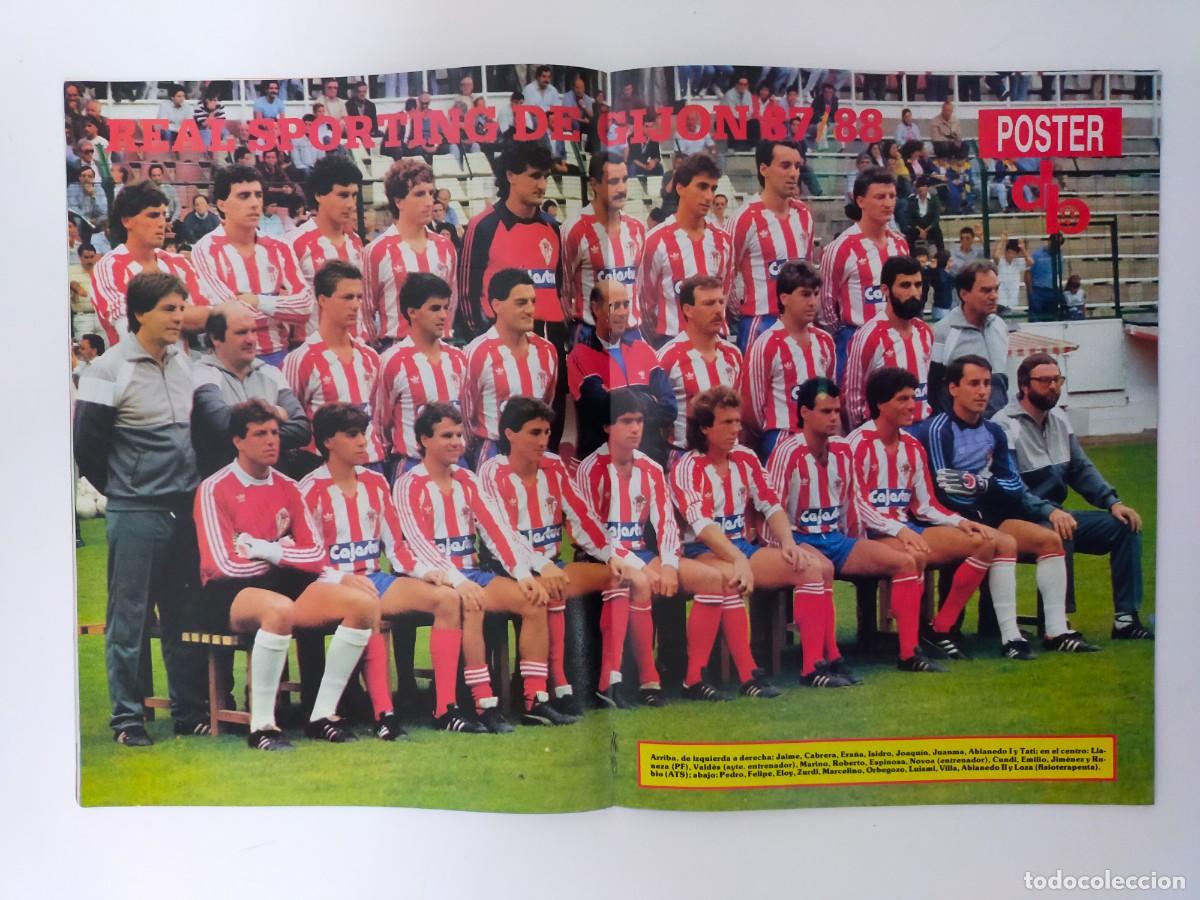 Sports collectibles: POSTER DOBLE DON BALON - SPORTING DE GIJON Y REAL ZARAGOZA C.F. - 1987/88 - 42 X 28 CMS. APROX.