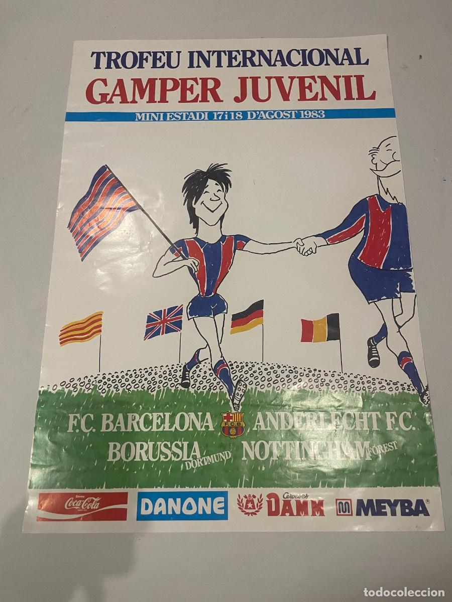 Coleccionismo deportivo: FUTBOL - F.C.BARCELONA CARTEL TROFEU INTERNACIONAL GAMPER JUVENIL MINI ESTADI 17-18 D'AGOST 1983 F.C