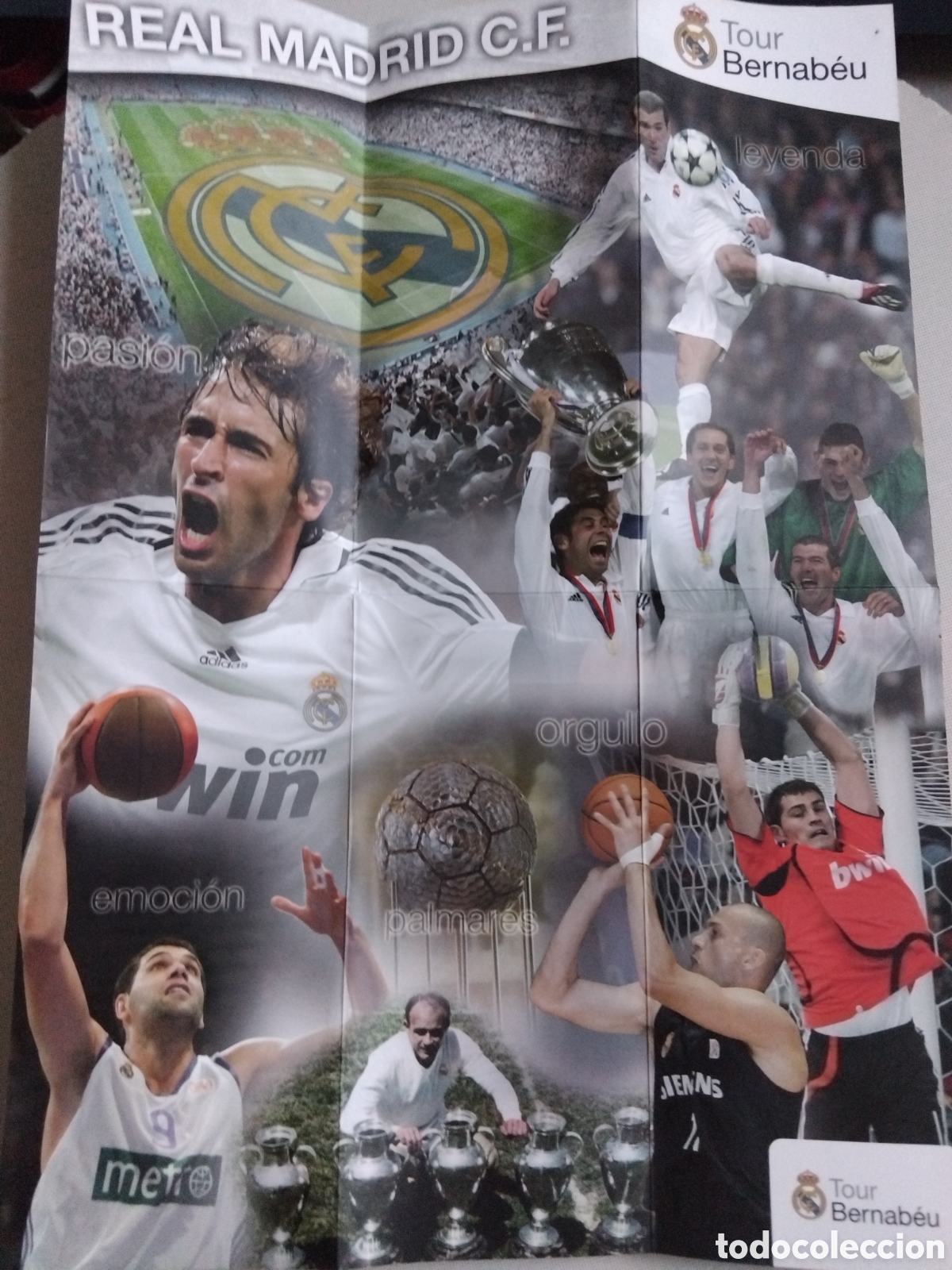 Coleccionismo deportivo: Ro Poster Leyendas Del Real Madrid