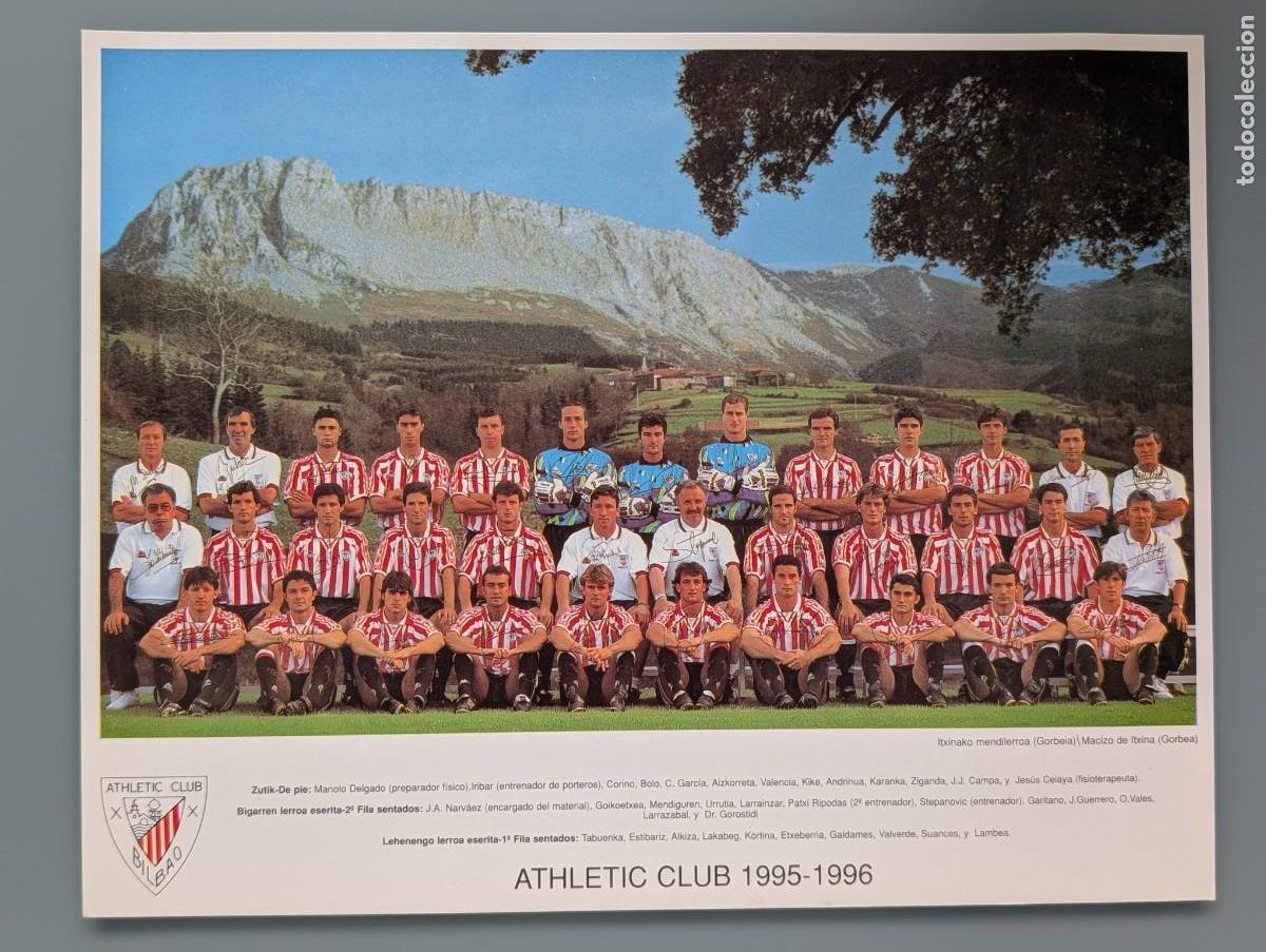Coleccionismo deportivo: FUTBOL TARJETON NUEVO ATHLETIC CLUB BILBAO 1995 1996 95/96 STEPANOVIC ENTRENADOR VIZCAYA BEGO&Ntilde;A
