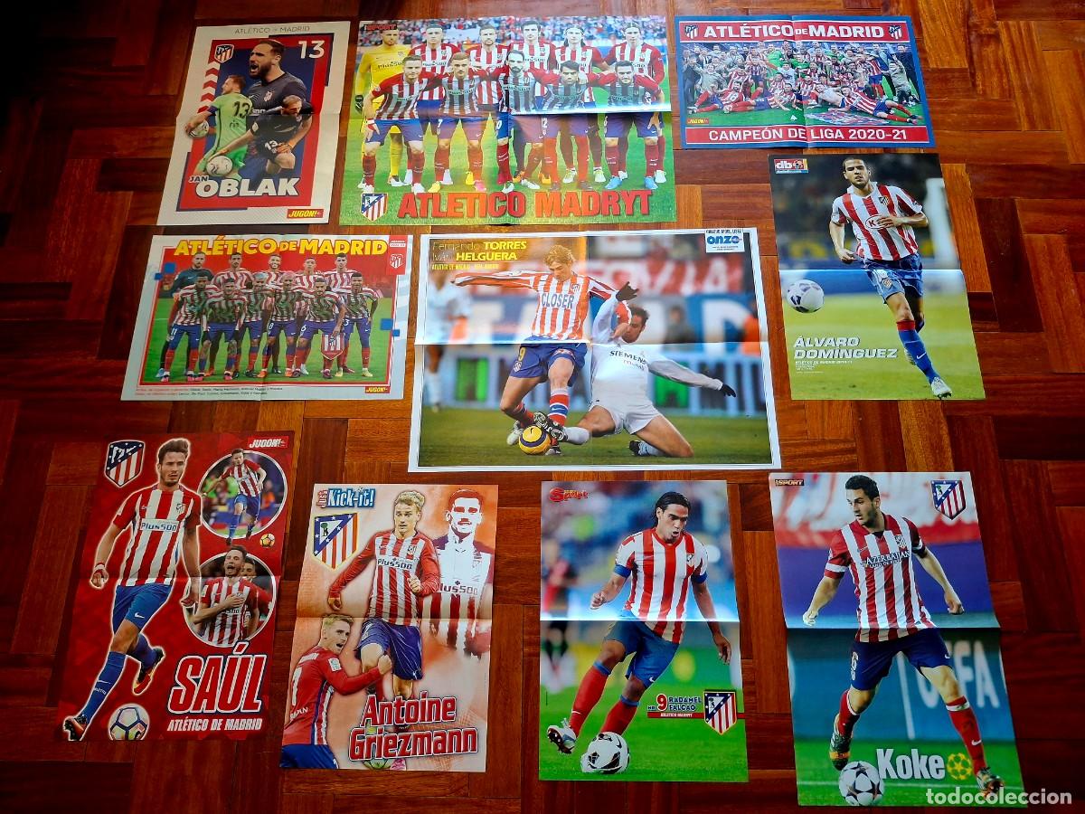 Coleccionismo deportivo: Lote posteres atl&eacute;tico Madrid liga copa champions campeones revista don balon