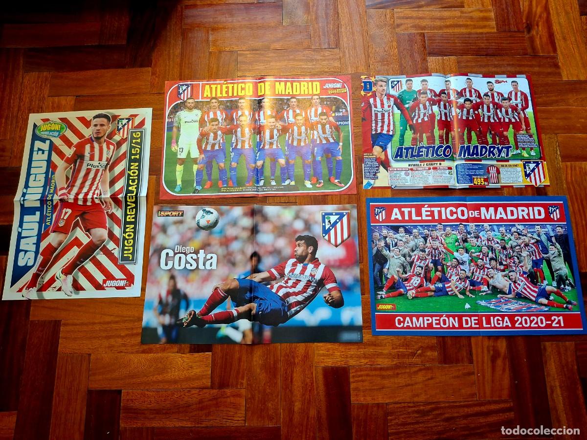 Coleccionismo deportivo: Lote posteres atl&eacute;tico Madrid liga copa champions campeones revista don balon