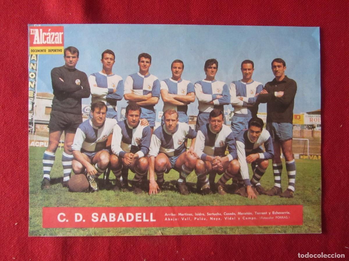 Coleccionismo deportivo: CARTEL POSTER EL ALCAZAR DOCUMENTO DEPORTIVO C.D. SABADELL.