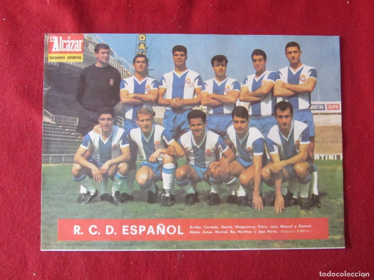 Coleccionismo deportivo: CARTEL POSTER EL ALCAZAR DOCUMENTO DEPORTIVO. R.C.D. ESPA&Ntilde;OL
