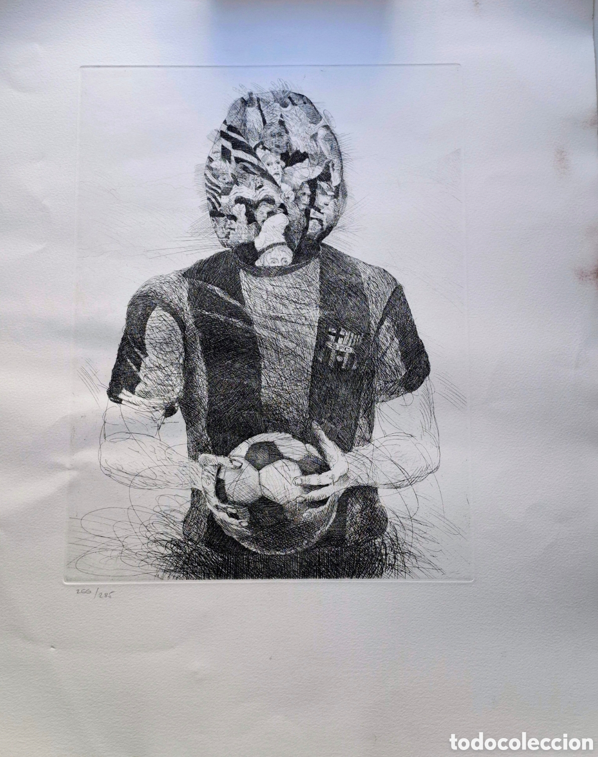 Coleccionismo deportivo: 3 grabados de Francesc Artigau de 1974. Futbol Club Barcelona