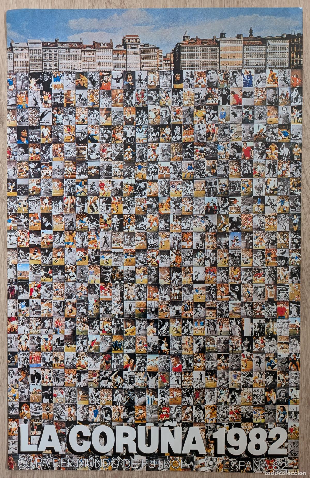 Coleccionismo deportivo: RW CARTEL FUTBOL MUNDIAL 82 ESPA&Ntilde;A 1982 SEDE LA CORU&Ntilde;A COPA DEL MUNDO ORIGINAL CD44