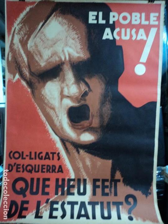 Carteles Guerra Civil: QUE HEU FET DE L&acute;ESTATUT - Foto 1