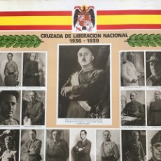 Carteles Guerra Civil: CARTEL LOS GENERALES DE LA CRUZADA DE LIBERACIÓN NACIONAL 1936-1939