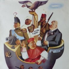 Affiches Guerre Civile: LOS NACIONALES - MINISTERIO DE PROPAGANDA, ARRIBA ESPAÑA, JUNTA DE BURGOS, LISBOA - AÑOS 1930. Lote 339995363