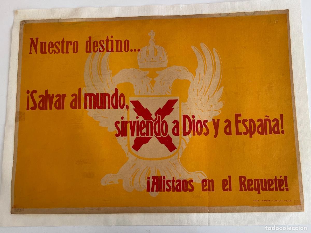 Civil War Posters : POSTER CARTEL ORIGINAL ALISTAOS AL REQUET&Eacute; SALVAR AL MUNDO SIRVIENDO A DIOS Y A ESPA&Ntilde;A