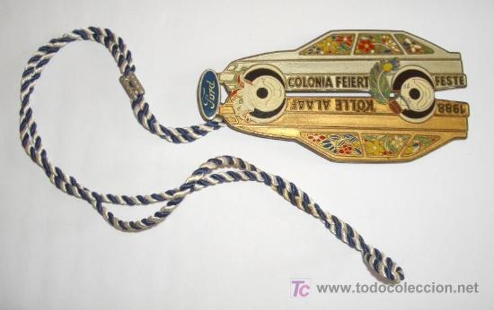 Posters: CHAPA ESMALTADA DE FERIA DE LA FORD,COLONIA(ALEMANIA),EN EL A&Ntilde;O 1988