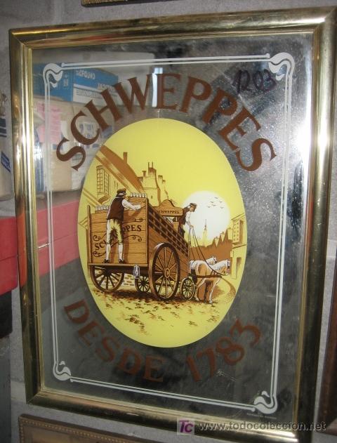 Carteles: Cuadro de Publicidad SCHWEPPES de 42 x 33 cms - Foto 1