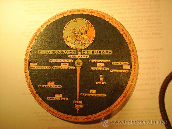 Affiches: DISCO GEOGRAFICO DE EUROPA  PASTILLAS DR. ANDREU