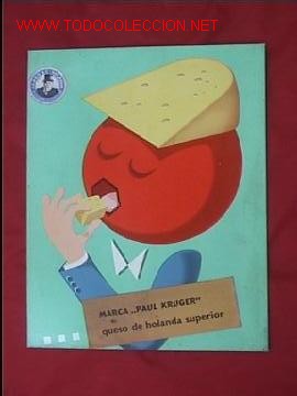 Carteles: Queso cartel PAUL KRUGER - Foto 1