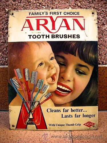 Carteles: Chapa de cepillos de dientes ARYAN - Foto 1