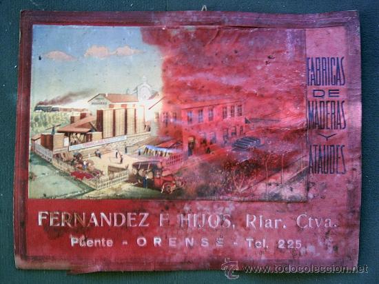 Posters: CARTON DE FABRICA DE ATAUDES MUY DETERIRADO