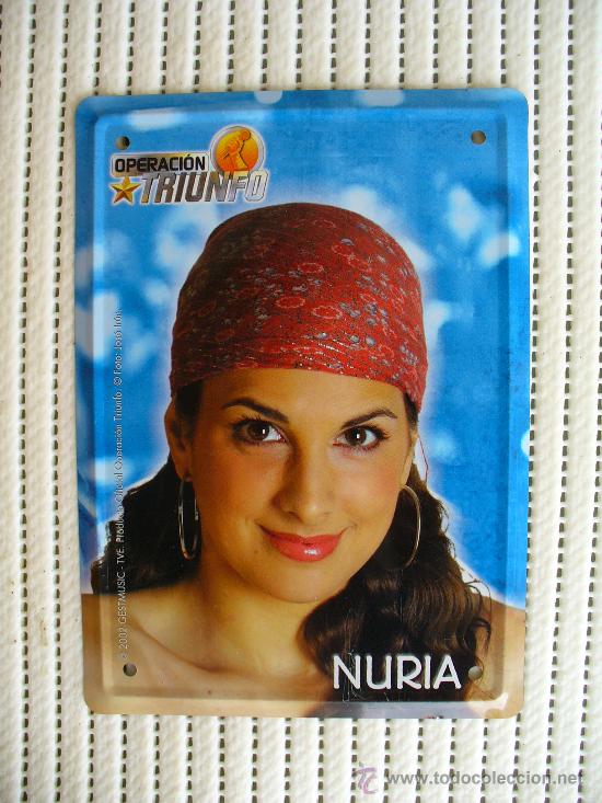 Posters: CARTEL PUBLICIDAD OPERACION TRIUNFO (NURIA) GASTOS DE ENVIO 3&euro; PENINSULA Y BALEARES RESTO CONSULTAR.