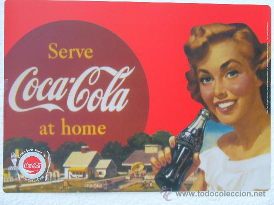 Posters: COCA-COLA SALVA MANTEL PLASTICO( GASTOS DE ENVIO 5&euro; PENINSULA Y BALEARES,RESTO CONSULTAR.