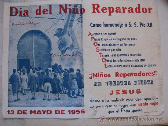 Affiches: CARTEL DIA DEL NI&Ntilde;O REPARADOR A&Ntilde;O 1956