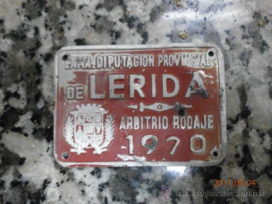 Posters: CHAPA. EXCM DIPUTACION PROVINCIAL DE LERIDA.  A&Ntilde;O 1970 ARBITRIO RODAJE