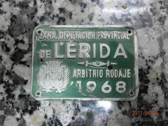 Posters: CHAPA. EXCM DIPUTACION PROVINCIAL DE LERIDA.  A&Ntilde;O 1968 ARBITRIO RODAJE