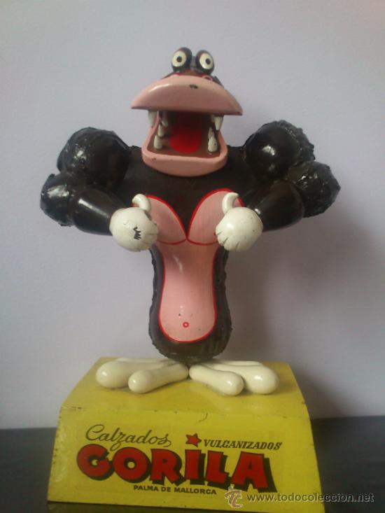 Posters: Calzados El Gorila,Tremenda Mascota,a&ntilde;os 60,Palma de Mallorca,La Que Faltaba!!!!!!Una Joya!!!!