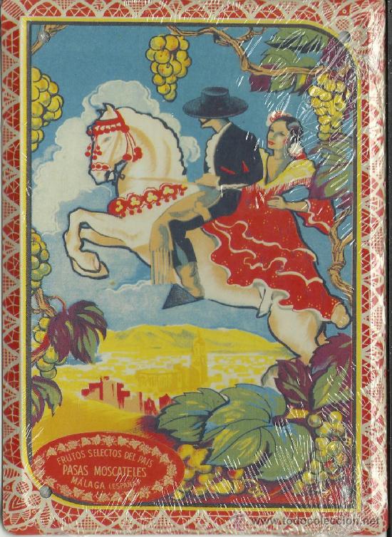 Posters: CARTEL MET&Aacute;LICO. pasas moscatel . 12,5 X 17,5 CM.